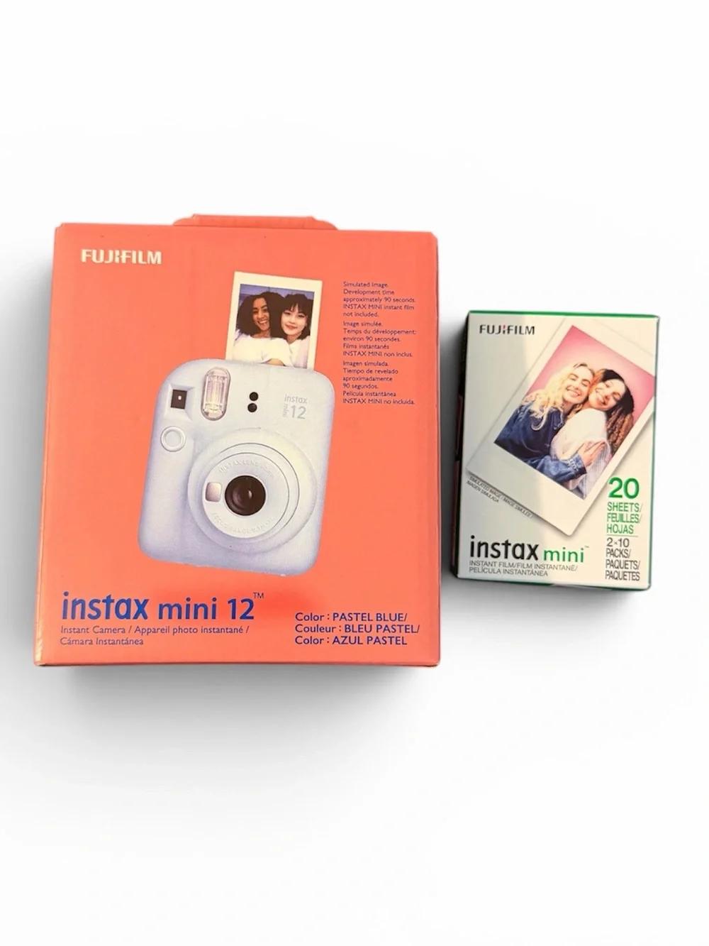Fujifilm Instax Mini 12 Instant Camera in Pastel Blue + Film